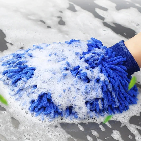 1/pcs Microfiber Car Wash Gloves Auto Gloves Ultra Absorbent Wash Car Sponge Scratch Free Microfiber Car Cleaning Tool
